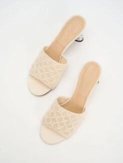 Beaded Heel Crochet Mules -Charles & Keith 2023 L3 SL1 61900017 09 8