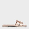 Trichelle Interwoven Metallic Leather Slide Sandals -Charles & Keith 2023 L3 SL1 71790012 57 1