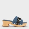 Gabine Studded Denim & Leather Clogs -Charles & Keith 2023 L3 SL1 80900003 06 1