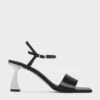Open Toe Curved Heel Sandals -Charles & Keith 2023 L6 CK1 60190322 01 1