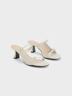 Double Strap Heeled Mules -Charles & Keith 2023 L6 CK1 60190323 03 3
