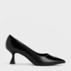 Pointed-Toe Flare Heel Pumps -Charles & Keith 2023 L6 CK1 60280399 J6 1