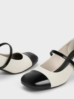Delicate Chain-Link Mary Jane Pumps -Charles & Keith 2023 L6 CK1 60280400 41 7
