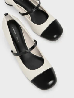 Delicate Chain-Link Mary Jane Pumps -Charles & Keith 2023 L6 CK1 60280400 41 8