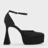 Recycled Polyester Flare Heel D'Orsay Pumps -Charles & Keith 2023 L6 CK1 60280403 01 1