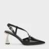 Asymmetric Curved Heel Slingback Pumps -Charles & Keith 2023 L6 CK1 60361473 01 1