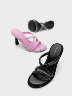 See-Through Crossover Crystal-Embellished Mules -Charles & Keith 2023 L6 CK1 60361476 H3 7