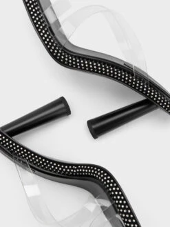 See-Through Crossover Crystal-Embellished Mules -Charles & Keith 2023 L6 CK1 60361476 H3 8