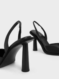 Crystal-Embellished Pointed-Toe Slingback Pumps 13 Crystal-Embellished Pointed-Toe Slingback Pumps -Charles & Keith 2023 L6 CK1 60361478 01 5