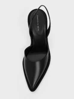 Crystal-Embellished Pointed-Toe Slingback Pumps 15 Crystal-Embellished Pointed-Toe Slingback Pumps -Charles & Keith 2023 L6 CK1 60361478 01 8