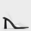See-Through Crystal-Embellished Slingback Pumps -Charles & Keith 2023 L6 CK1 60361478 H3 1