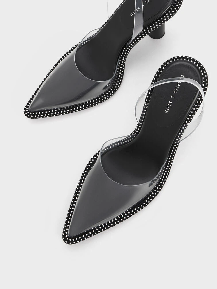 See-Through Crystal-Embellished Slingback Pumps 7 See-Through Crystal-Embellished Slingback Pumps - Image 5