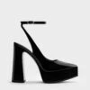 Guinevere Patent Platform Pumps -Charles & Keith 2023 L6 CK1 60361483 J5 1