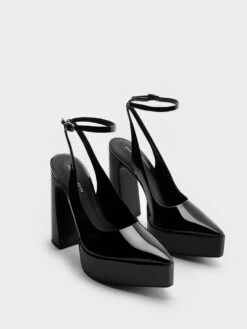 Guinevere Patent Platform Pumps -Charles & Keith 2023 L6 CK1 60361483 J5 3