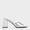 Metallic Cap Sculptural Heel Mules -Charles & Keith 2023 L6 CK1 60580283 07 1