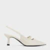 Metallic Accent Slingback Pumps -Charles & Keith 2023 L6 CK1 60920349 09 1