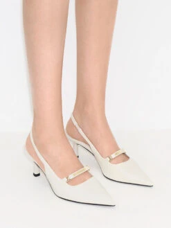 Metallic Accent Slingback Pumps -Charles & Keith 2023 L6 CK1 60920349 09 2