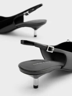 Patent Pearl Chain-Link Slingback Pumps 13 Patent Pearl Chain-Link Slingback Pumps -Charles & Keith 2023 L6 CK1 61720161 J5 5