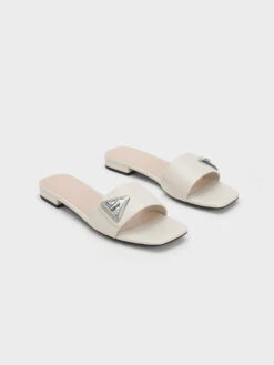 Trice Metallic Accent Slide Sandals 11 Trice Metallic Accent Slide Sandals -Charles & Keith 2023 L6 CK1 70060613 41 3