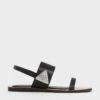 Trice Metallic Accent Double Strap Sandals -Charles & Keith 2023 L6 CK1 70190067 01 1