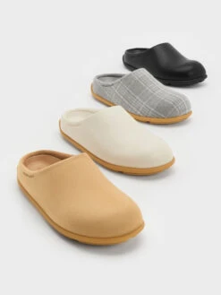 Molly Textured Flat Mules -Charles & Keith 2023 L6 CK1 70381014 44 7