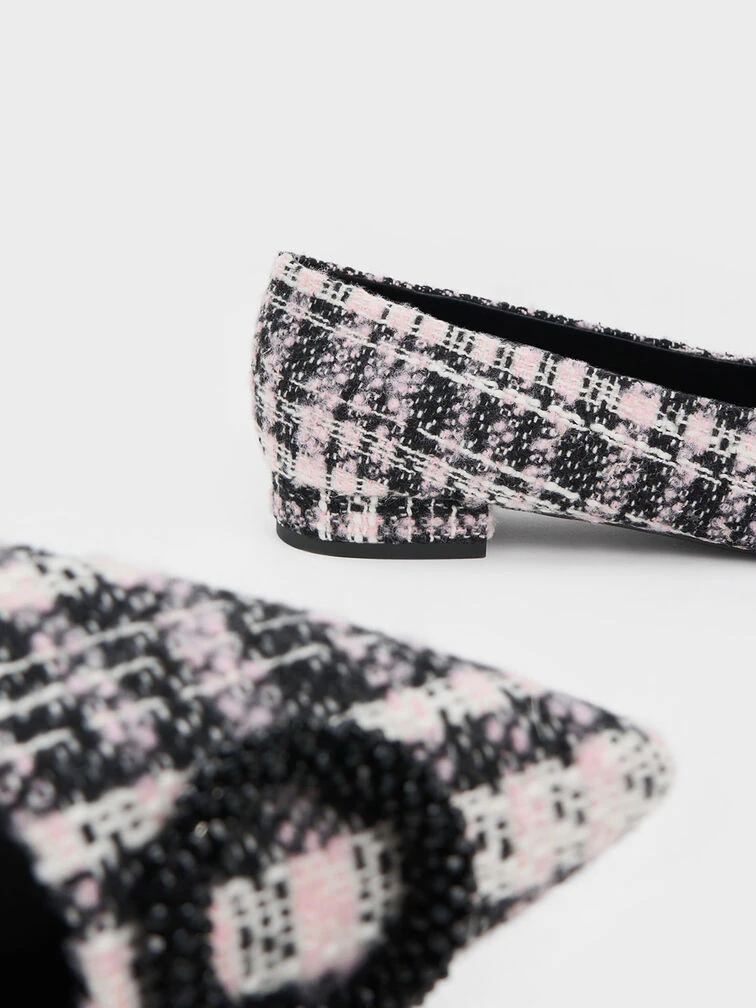 Tweed Beaded Circle Flats 7 Tweed Beaded Circle Flats - Image 5