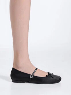 Satin Bow Mary Jane Flats -Charles & Keith 2023 L6 CK1 71720057 01 2