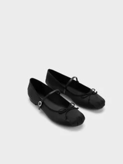 Satin Bow Mary Jane Flats -Charles & Keith 2023 L6 CK1 71720057 01 3