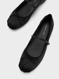 Satin Bow Mary Jane Flats -Charles & Keith 2023 L6 CK1 71720057 01 8