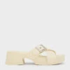 Buckled Crossover Platform Sandals -Charles & Keith 2023 L6 CK1 71720058 41 1