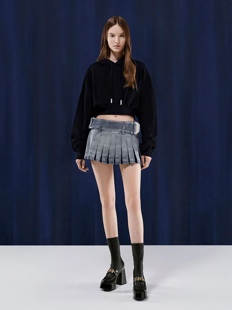 Metallic Accent Platform Ankle Boots 6 Metallic Accent Platform Ankle Boots - Image 4