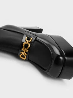 Metallic Accent Platform Ankle Boots 13 Metallic Accent Platform Ankle Boots -Charles & Keith 2023 L6 CK1 90360380 01 5