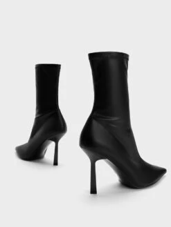 Pointed-Toe Stiletto Heel Ankle Boots -Charles & Keith 2023 L6 CK1 90360386 01 5
