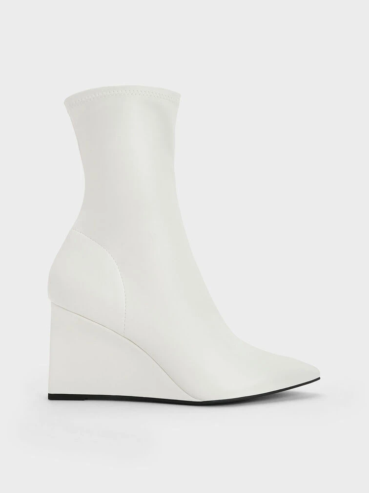 Pointed-Toe Wedge Ankle Boots 3 Pointed-Toe Wedge Ankle Boots