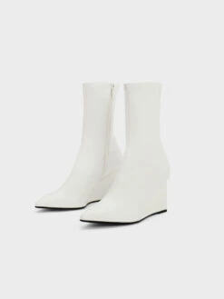 Pointed-Toe Wedge Ankle Boots 11 Pointed-Toe Wedge Ankle Boots -Charles & Keith 2023 L6 CK1 90360389 03 3