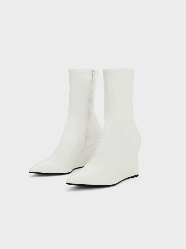 Pointed-Toe Wedge Ankle Boots 5 Pointed-Toe Wedge Ankle Boots - Image 3