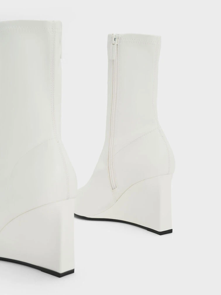 Pointed-Toe Wedge Ankle Boots 7 Pointed-Toe Wedge Ankle Boots - Image 5