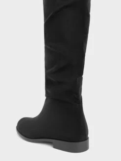 Textured Ruched Knee-High Boots -Charles & Keith 2023 L6 CK1 90380137 B8 5