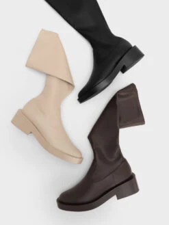 Side Zip Knee-High Boots -Charles & Keith 2023 L6 CK1 90380138 01 7