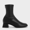 Trapeze Block Heel Ankle Boots -Charles & Keith 2023 L6 CK1 90380142 01 1