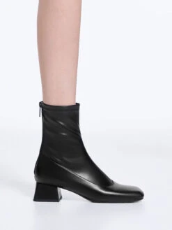 Trapeze Block Heel Ankle Boots 10 Trapeze Block Heel Ankle Boots -Charles & Keith 2023 L6 CK1 90380142 01 2