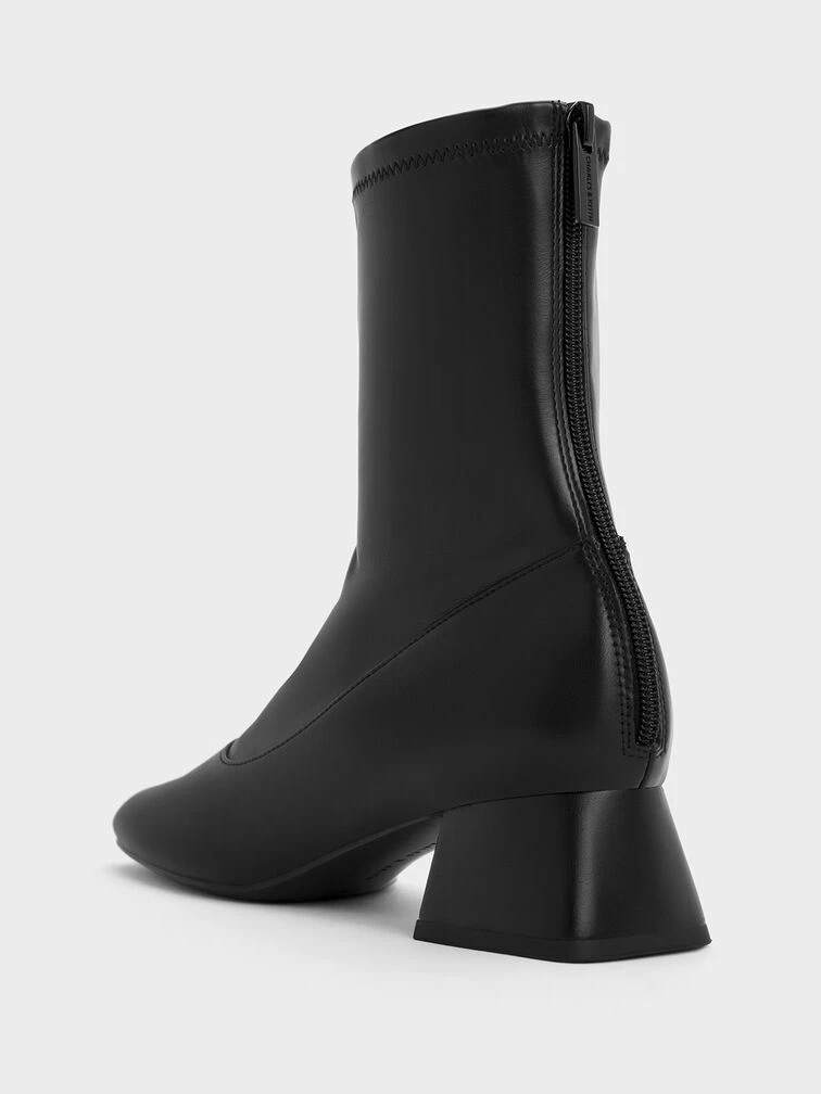 Trapeze Block Heel Ankle Boots 7 Trapeze Block Heel Ankle Boots - Image 5