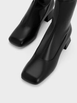 Trapeze Block Heel Ankle Boots 15 Trapeze Block Heel Ankle Boots -Charles & Keith 2023 L6 CK1 90380142 01 8