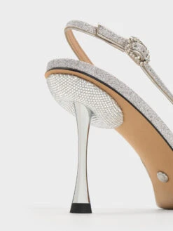Demi Glittered Slingback Pumps -Charles & Keith 2023 L6 SL1 60280445 07 5