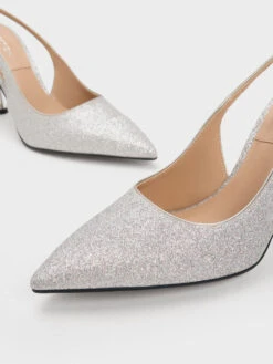 Demi Glittered Slingback Pumps -Charles & Keith 2023 L6 SL1 60280445 07 7