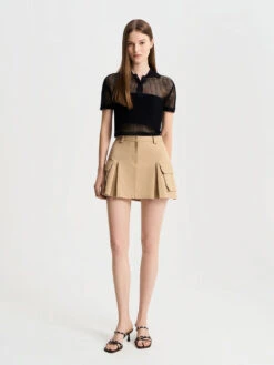 Square Crystal-Embellished Leather Heeled Mules -Charles & Keith 2023 L6 SL1 60280447 01 4