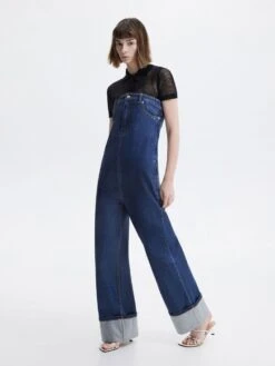 Square Crystal-Embellished Metallic Leather Heeled Mules -Charles & Keith 2023 L6 SL1 60280447 07 4