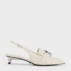 Gabine Leather Slingback Pumps -Charles & Keith 2023 L6 SL1 61900019 41 1