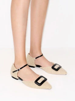 Rosalie Leather Furry D'Orsay Flats 10 Rosalie Leather Furry D'Orsay Flats -Charles & Keith 2023 L6 SL1 71790017 05 2