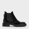 Brogue Leather Chelsea Boots -Charles & Keith 2023 L6 SL1 91900004 J6 1